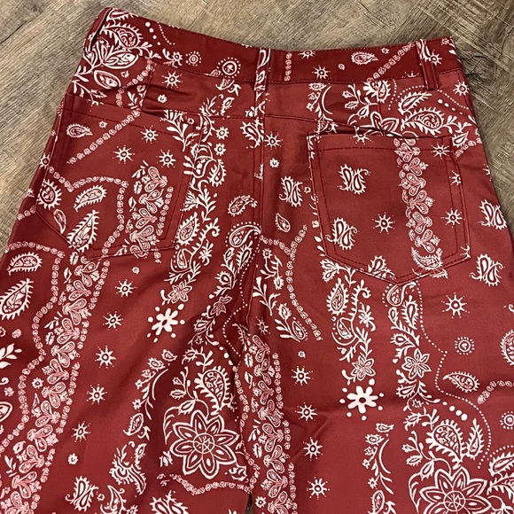 Paisley Wide Leg Pants size large 31x24” - Picture 6 of 6